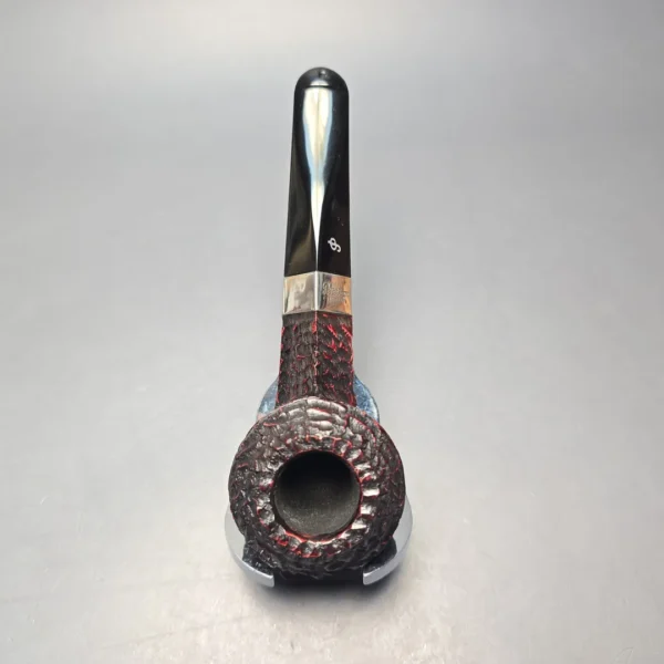 Peterson 2026 Pipe of the Year Rusticated "Large Squat Cad" Bulldog with Silver (New) - Image 8