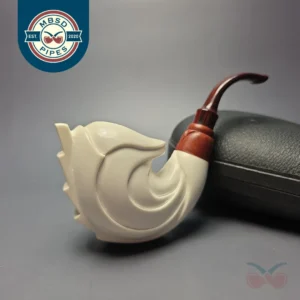 MBSD Meerschaum Premier (by Emre Bay) Smooth Wave with Cumberland and Briar-Mortise (New)