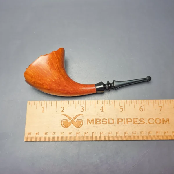 W.O. Larsen (c.1960s) Straight Grain (2) Large Smooth Freehand Horn (Estate) - Image 10