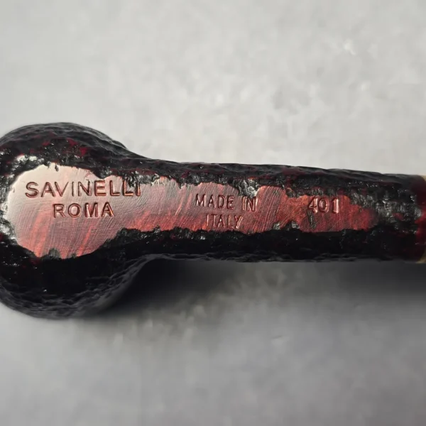 Savinelli Roma 401 Partially Rusticated Dublin (6mm) (New) - Image 10