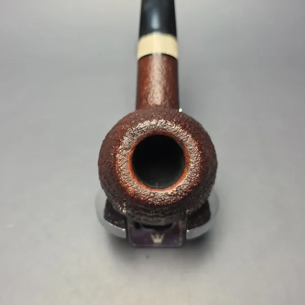 Abe Herbaugh Sandblasted Squat Tomato Sitter with Musk Ox Horn (Estate) - Image 7