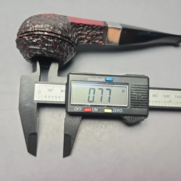 Peterson 2026 Pipe of the Year Rusticated "Large Squat Cad" Bulldog with Silver (New) - Image 12