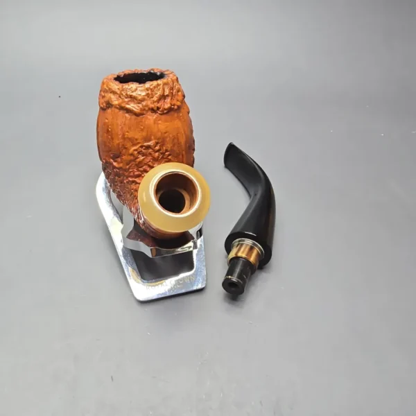Ser Jacopo (Pre-1997) Rowlette Delecta Wax Drip Bent Egg with Horn and Silver (Estate) - Image 14