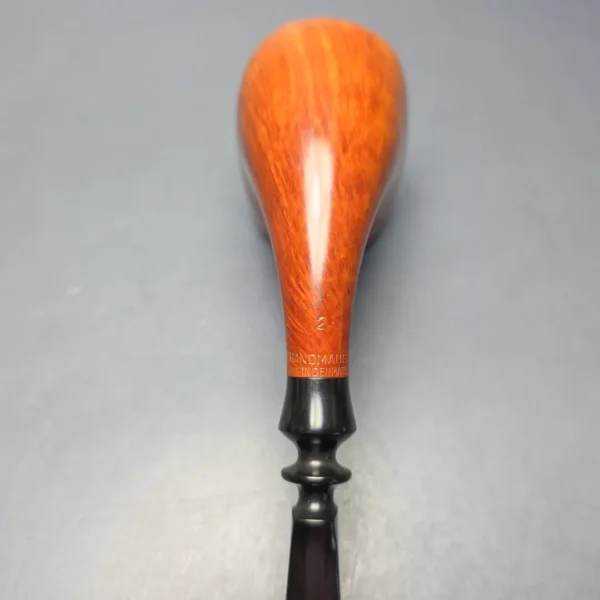 W.O. Larsen (c.1960s) Straight Grain (2) Large Smooth Freehand Horn (Estate) - Image 7