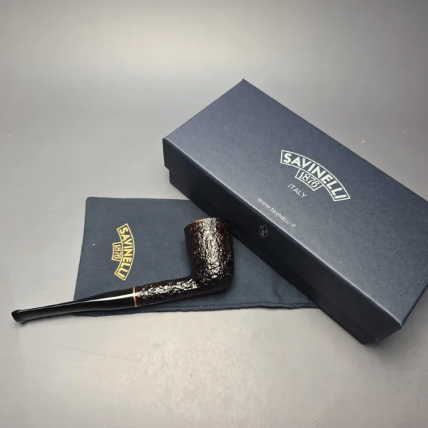 Savinelli Roma 401 Partially Rusticated Dublin (6mm) (New) - Image 14
