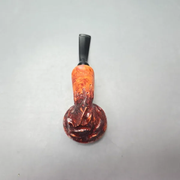 Nording Spruce Cone Partially Rusticated Freehand Estate Briar Pipe, Unsmoked - Image 9