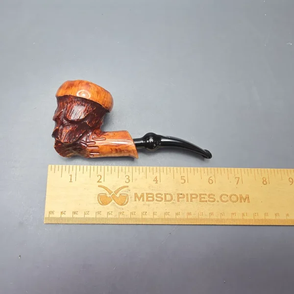 Nording Spruce Cone Partially Rusticated Freehand Estate Briar Pipe, Unsmoked - Image 11