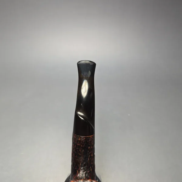 Savinelli Autograph (5) Partially Sandblasted Stacked Bent Billiard (Estate) - Image 7