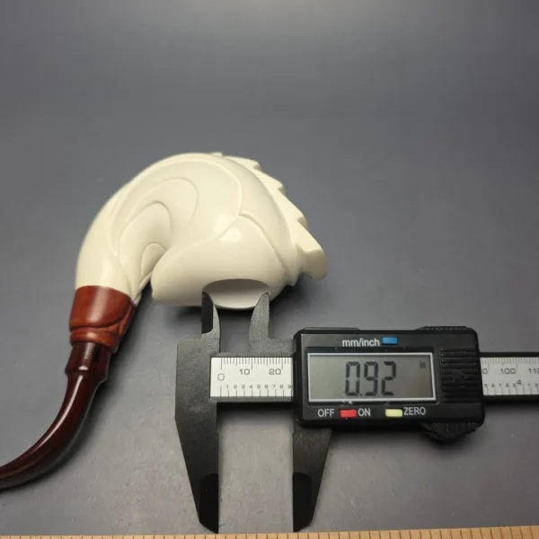 MBSD Meerschaum Premier (by Emre Bay) Smooth Wave with Cumberland and Briar-Mortise (New) - Image 10