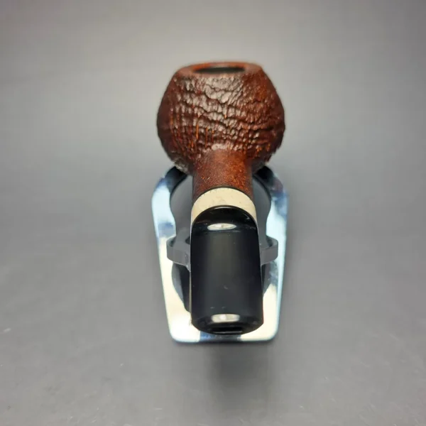 Abe Herbaugh Sandblasted Squat Tomato Sitter with Musk Ox Horn (Estate) - Image 10