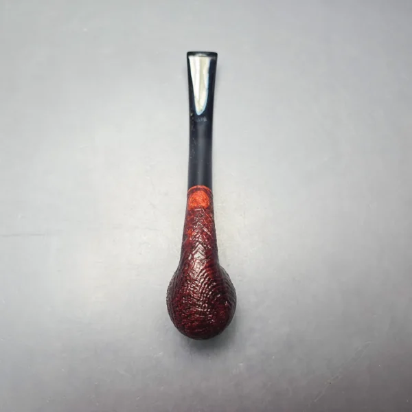 BriarWorks Classic C13 Crimson Sandblasted Bent Billiard (New) - Image 9