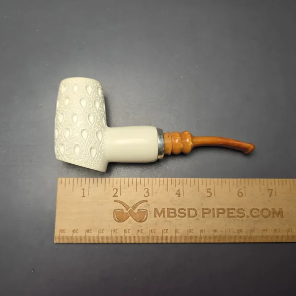 Unknown Reverse Calabash Lattice Poker with Silver (Unsmoked Estate) - Image 9