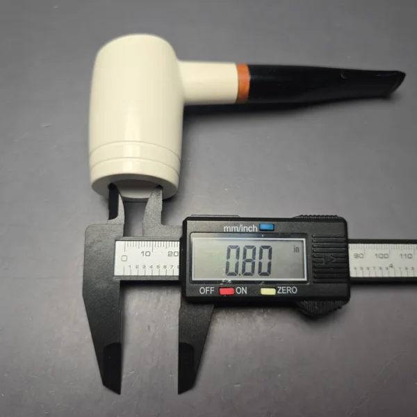 MBSD Meerschaum Deluxe Smooth "Whittler" Poker with Briar-Mortise (New) - Image 12