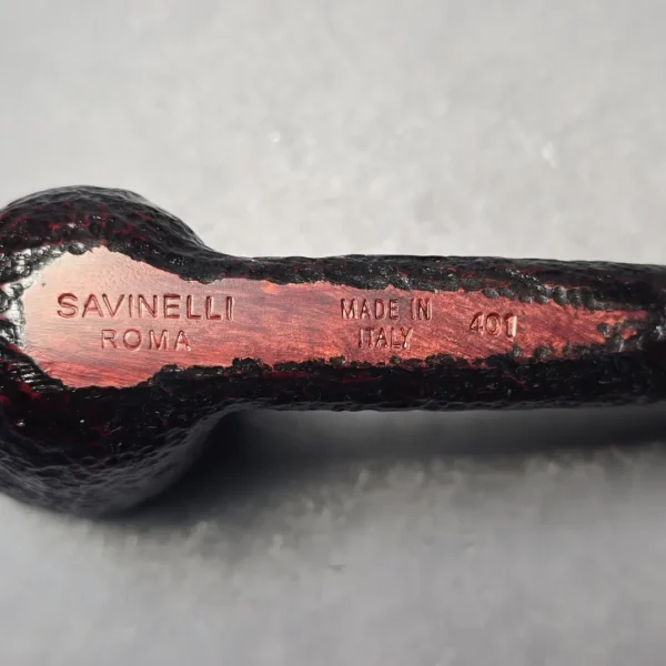 Savinelli Roma 401 Partially Rusticated Dublin (6mm) (New) - Image 10