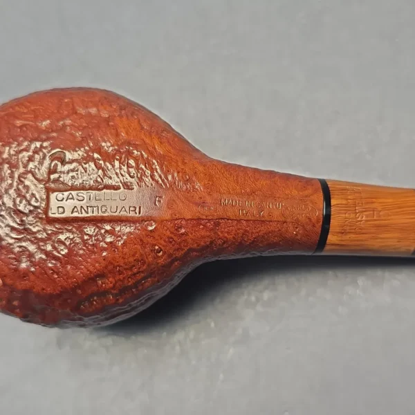 Castello Old Antiquari (3K) Sandblasted Author with Briar Inlay (Estate) - Image 11