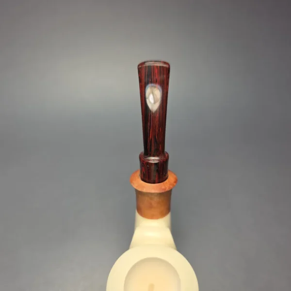 MBSD Meerschaum Premier (by Emre Bay) Smooth Vase Sitter with Cumberland and Briar-Mortise (New) - Image 7