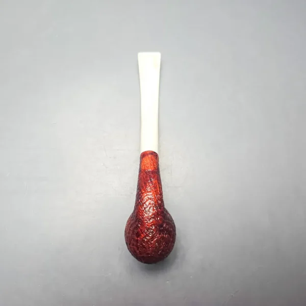 BriarWorks Classic C13 Crimson Sandblasted Bent Billiard (New) - Image 9