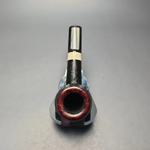 Abe Herbaugh Partially Sandblasted Billiard with Horn (Estate) - Image 8