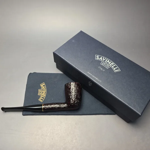 Savinelli Roma 401 Partially Rusticated Dublin (6mm) (New) - Image 14