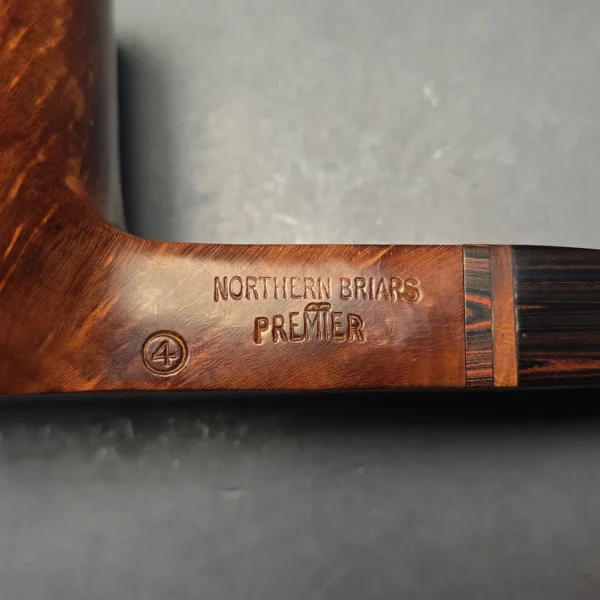 Northern Briars Bruyere Premier (4) Smooth Panel Shank Billiard (Estate) - Image 10