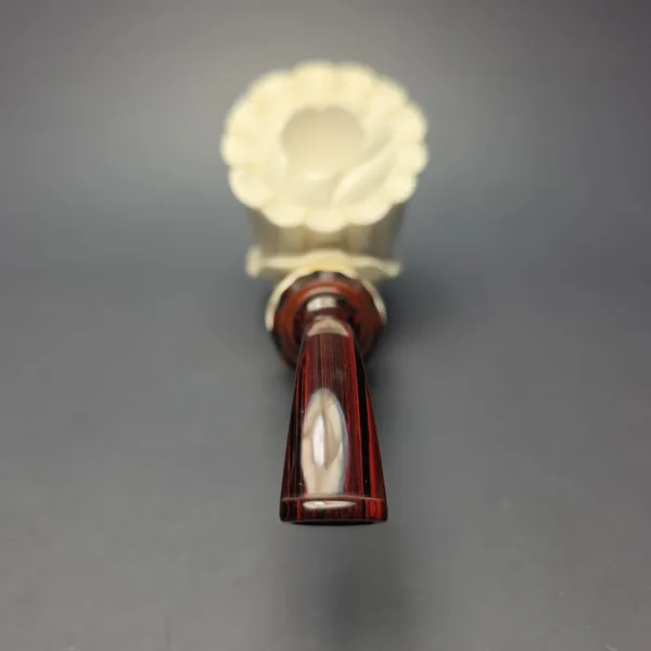 MBSD Meerschaum Premier (by Emre Bay) Smooth Fluted Vase with Cumberland and Briar-Mortise (New) - Image 6