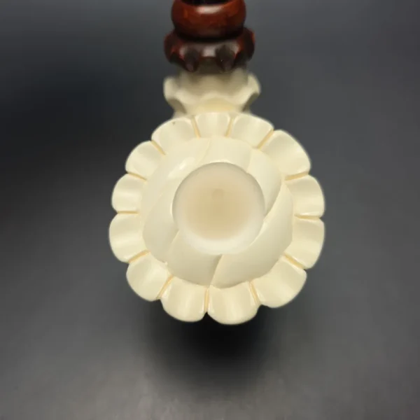 MBSD Meerschaum Premier (by Emre Bay) Smooth Fluted Vase with Cumberland and Briar-Mortise (New) - Image 7
