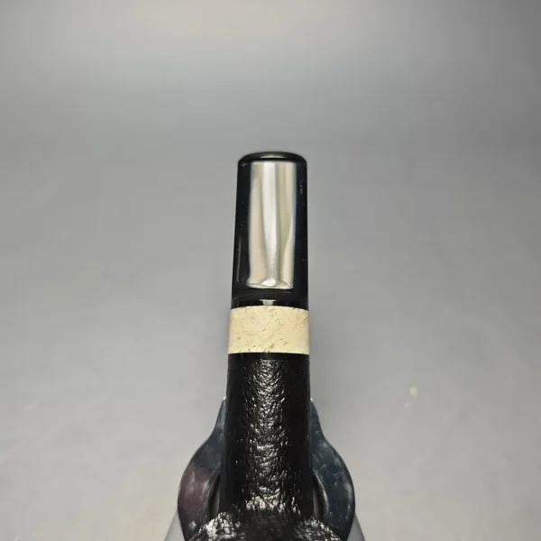 Abe Herbaugh Partially Sandblasted Billiard with Horn (Estate) - Image 7