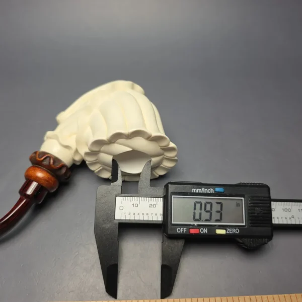 MBSD Meerschaum Premier (by Emre Bay) Smooth Fluted Vase with Cumberland and Briar-Mortise (New) - Image 10