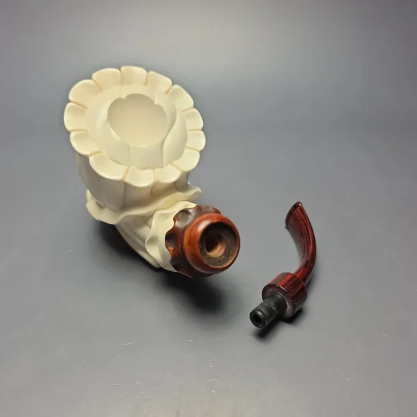 MBSD Meerschaum Premier (by Emre Bay) Smooth Fluted Vase with Cumberland and Briar-Mortise (New) - Image 11