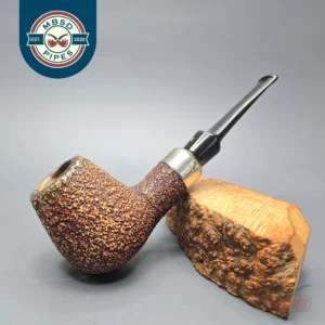 Nording Large Rusticated African Block Meerschaum Brandy with Silver (Estate)
