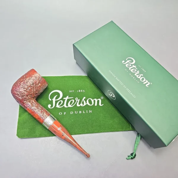 Peterson Irish Harp 106 Sandblasted Billiard with Silver (New) - Image 14