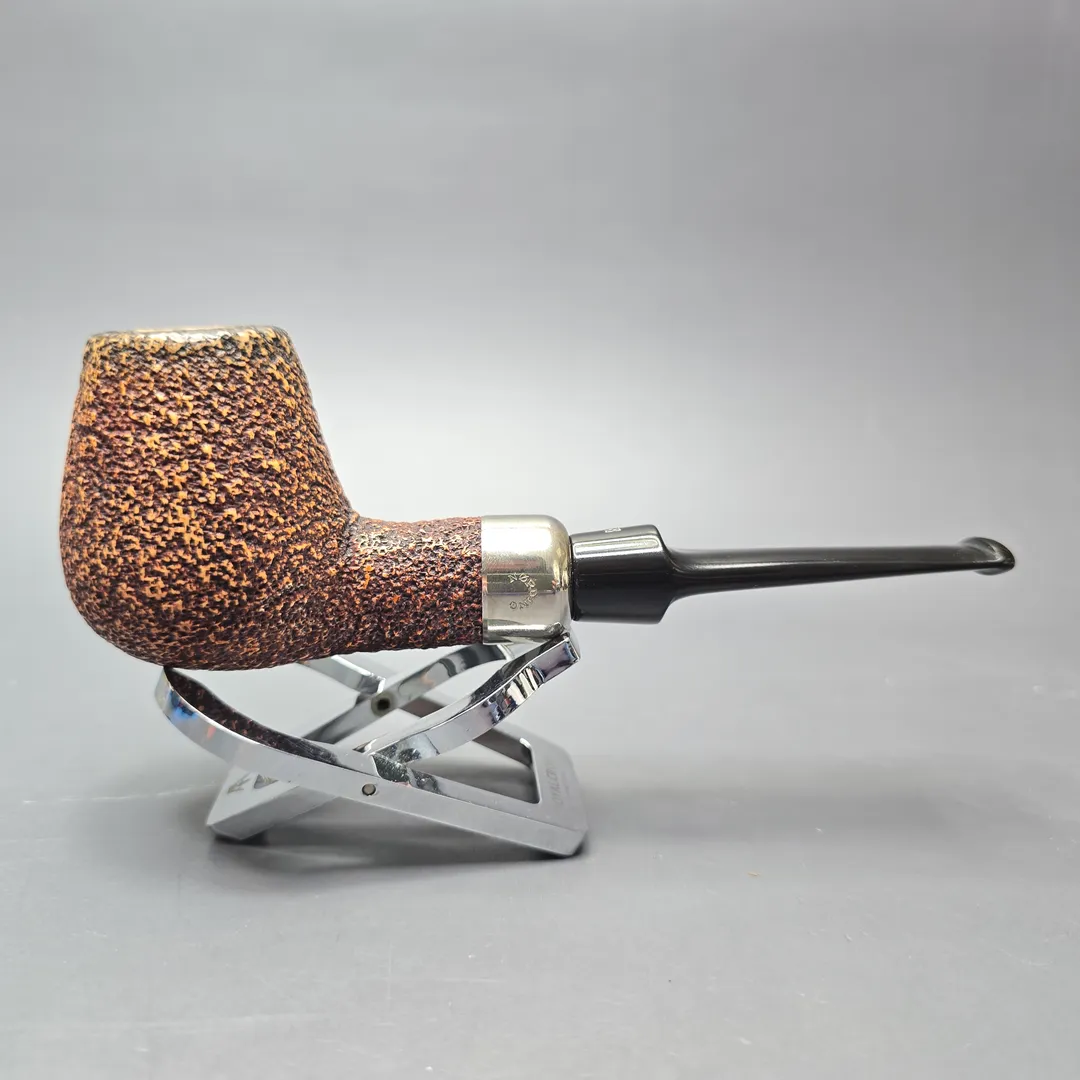 Nording Large Rusticated African Block Meerschaum Brandy with Silver (Estate) - Image 2