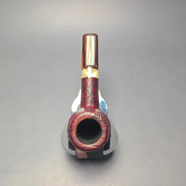 Abe Herbaugh Sandblasted Billiard with Musk Ox Horn (Estate) - Image 8