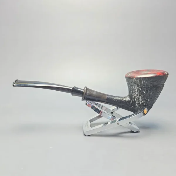 J. Mouton Partially Sandblasted Dublin with Buffalo Horn and Brass (Estate) - Image 4