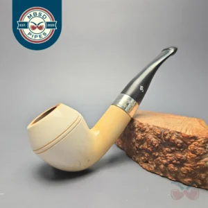 Peterson Meerschaum Sherlock Holmes Deerstalker with Silver (Estate)