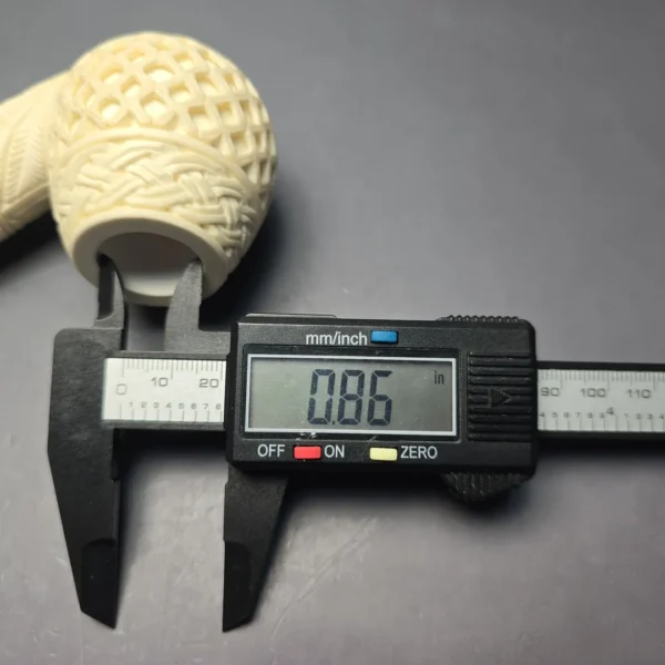 MBSD Meerschaum Silver Lattice Carved Reverse Calabash Brandy (New) - Image 12