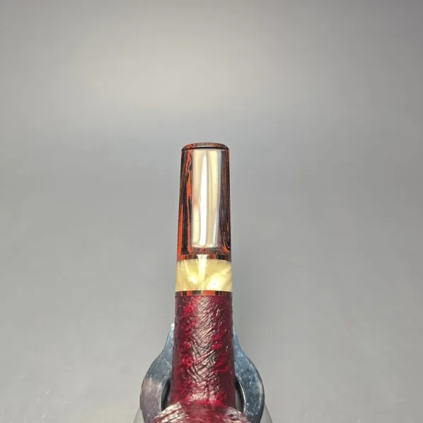 Abe Herbaugh Sandblasted Billiard with Musk Ox Horn (Estate) - Image 7