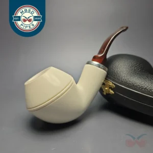 MBSD Meerschaum Silver Smooth Reverse Calabash Rhodesian (New)