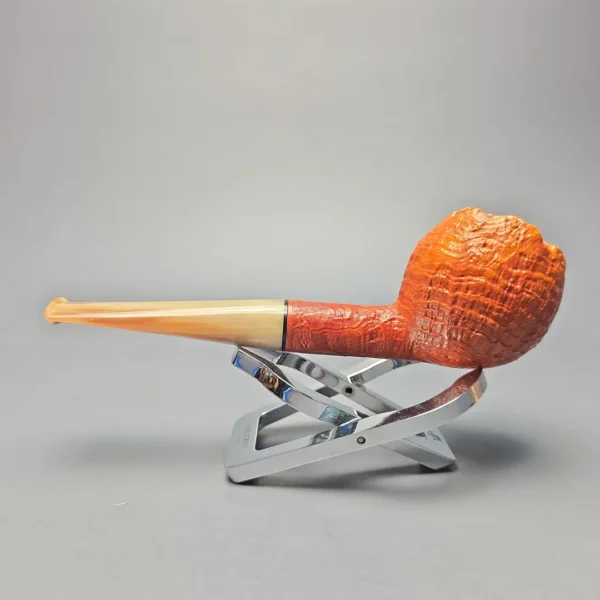 Sebastian Heck Sandblasted Devil Anse with Horn Stem (Estate) - Image 4