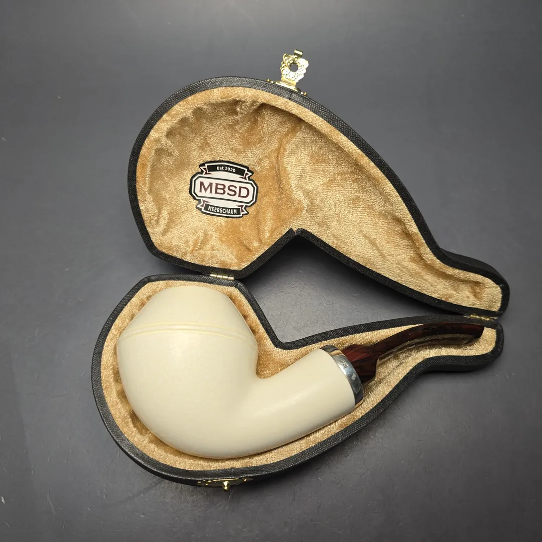 MBSD Meerschaum Silver Smooth Reverse Calabash Rhodesian (New) - Image 2