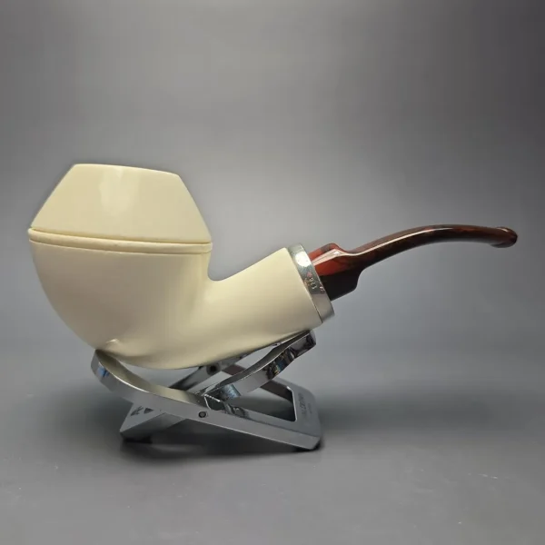 MBSD Meerschaum Silver Smooth Reverse Calabash Rhodesian (New) - Image 3