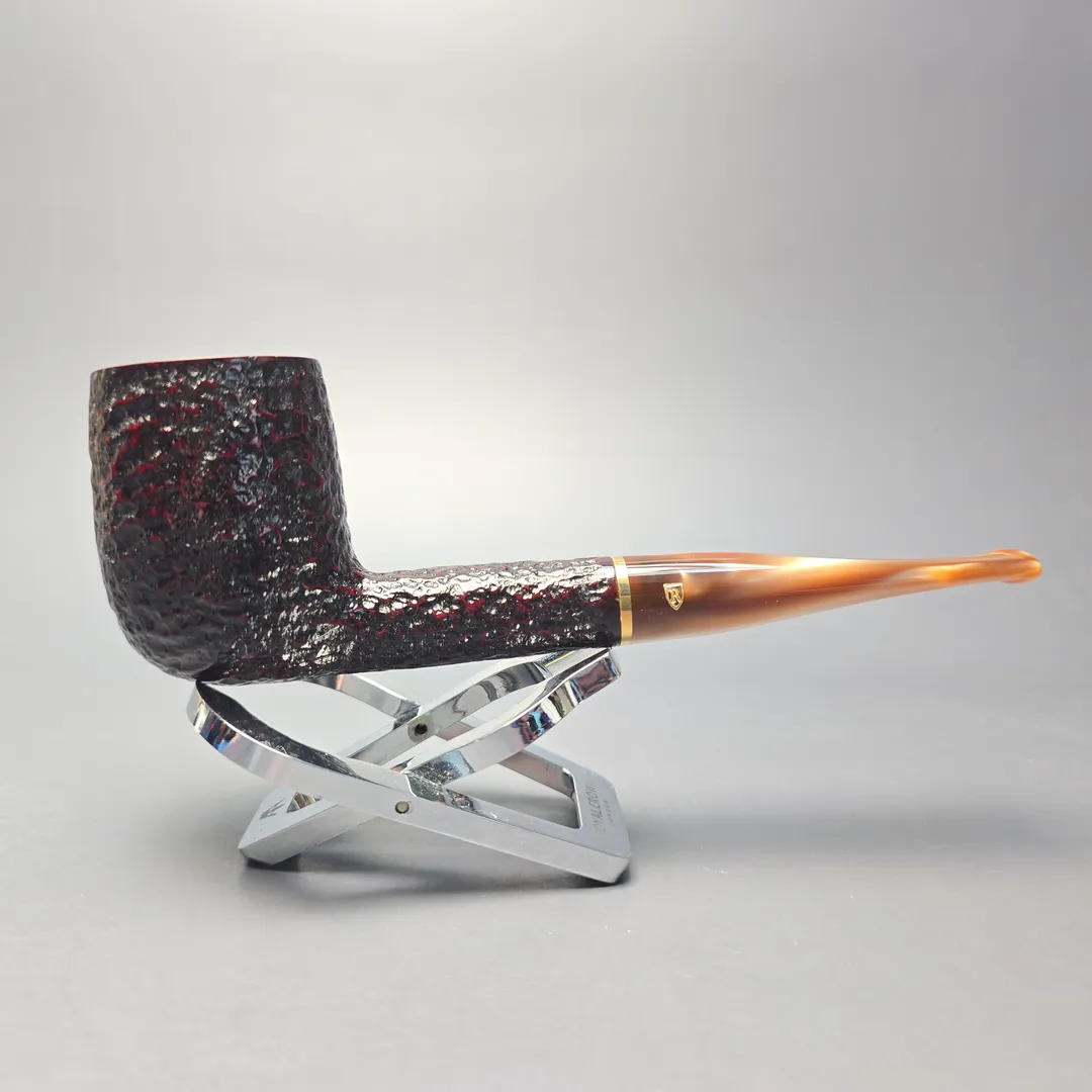 Savinelli Roma Lucite 111 KS Partially Rusticated Billiard (6mm) (New) - Image 2