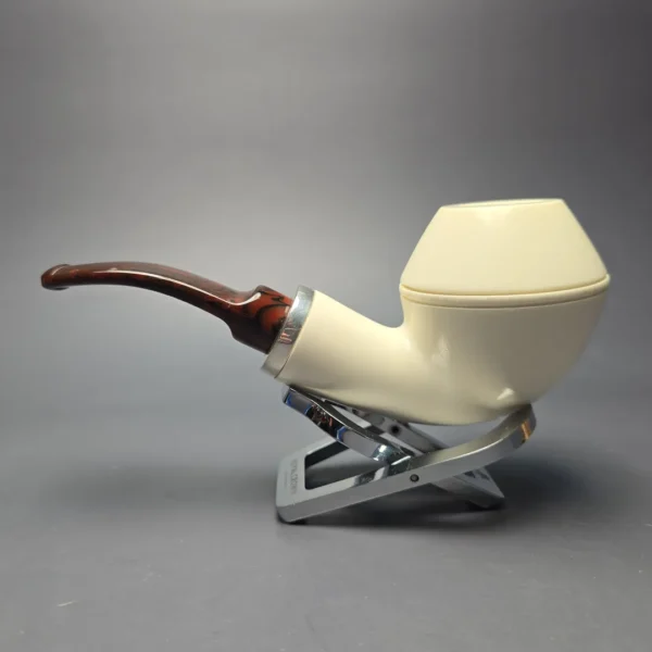 MBSD Meerschaum Silver Smooth Reverse Calabash Rhodesian (New) - Image 5