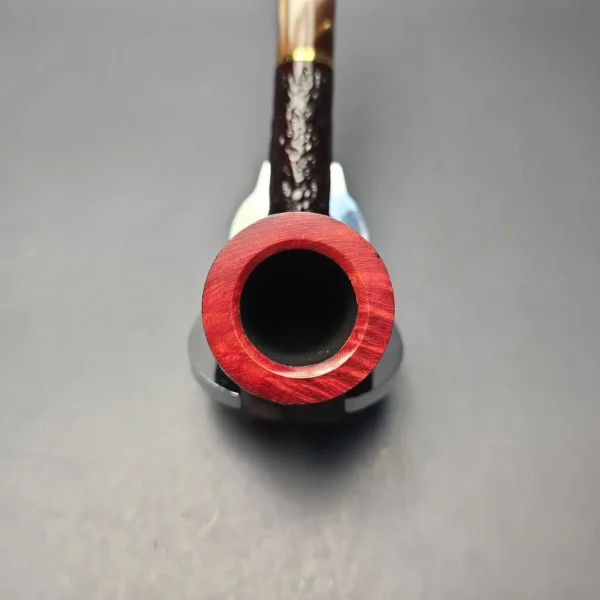 Savinelli Roma Lucite 111 KS Partially Rusticated Billiard (6mm) (New) - Image 6