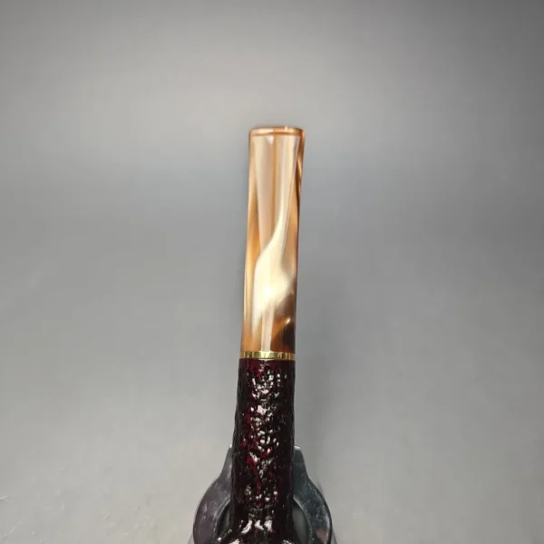 Savinelli Roma Lucite 111 KS Partially Rusticated Billiard (6mm) (New) - Image 7