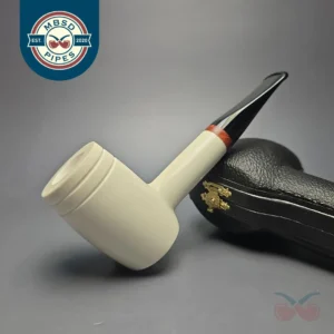 MBSD Meerschaum Deluxe Smooth "Whittler" Poker with Briar-Mortise (New)