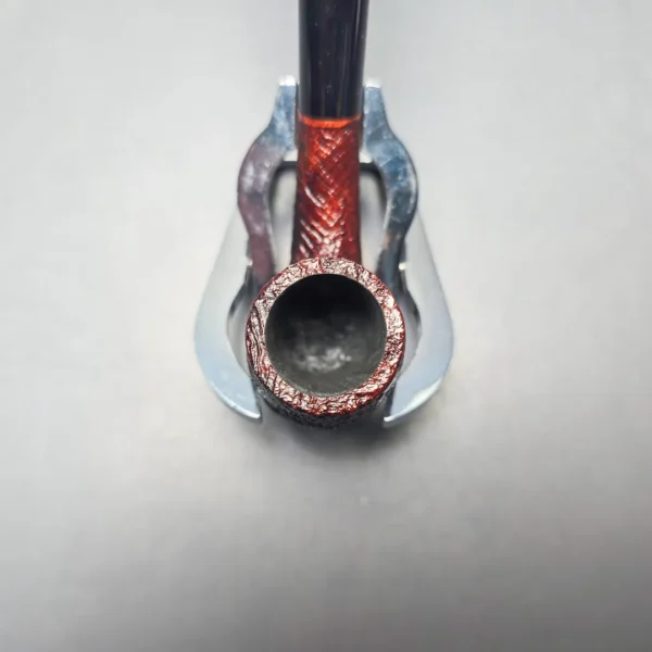 BriarWorks Classic C13 Crimson Sandblasted Bent Billiard (New) - Image 8