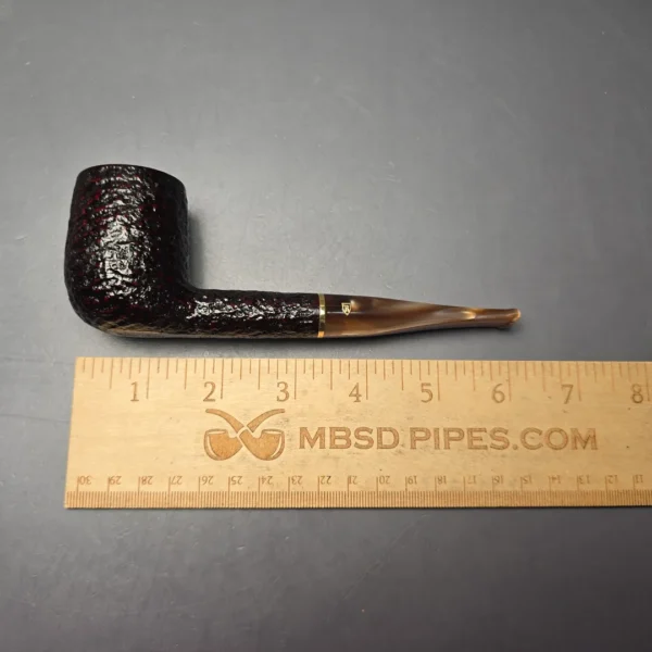 Savinelli Roma Lucite 111 KS Partially Rusticated Billiard (6mm) (New) - Image 11