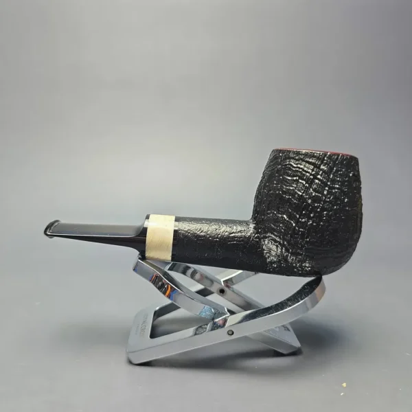Abe Herbaugh Partially Sandblasted Billiard with Horn (Estate) - Image 4