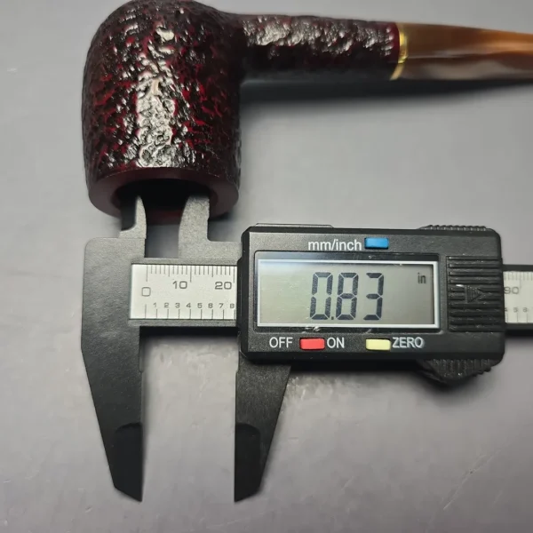 Savinelli Roma Lucite 111 KS Partially Rusticated Billiard (6mm) (New) - Image 12